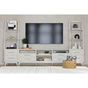 Westland 3PC Entertainment Unit with 82" TV Console in Almond
