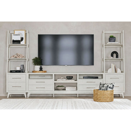 Westland 3PC Entertainment Unit with 82" TV Console in Almond