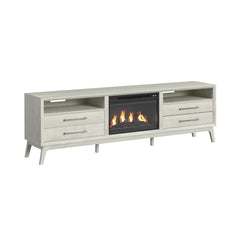 Westland KIT - 82" TV Console with Fireplace Insert in Almond