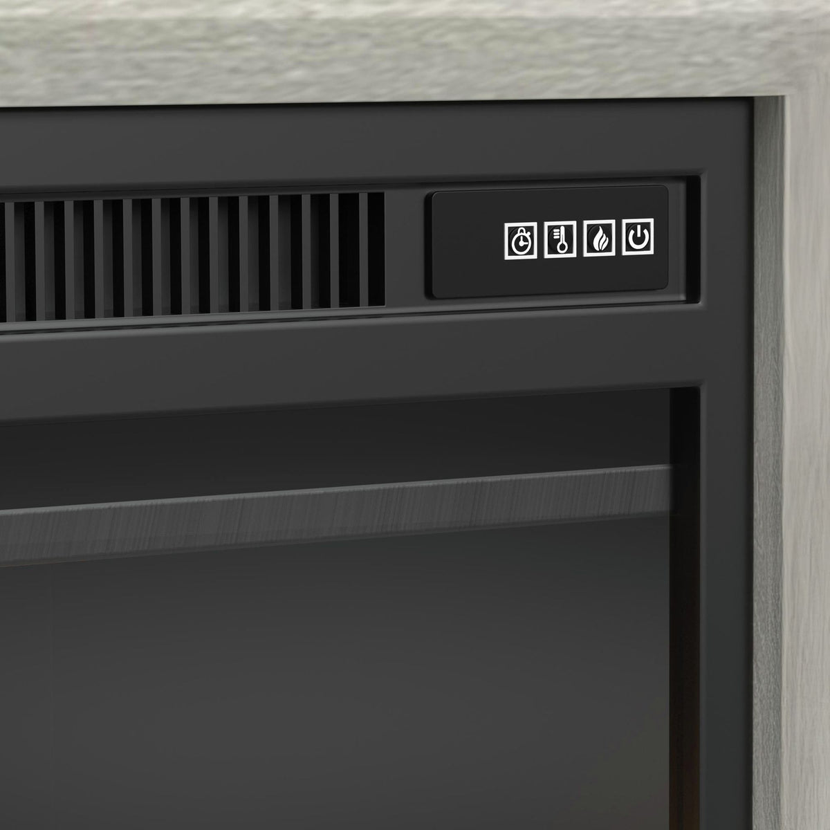 Westland 4PC Entertainment Unit with 82" TV Console in Almond