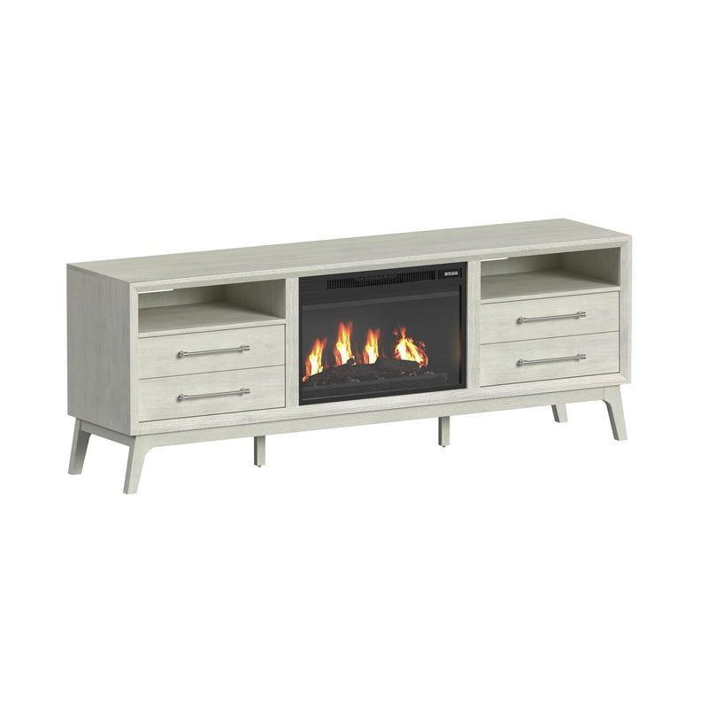 Westland KIT - 71" TV Console with Fireplace Insert in Almond