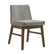 Weston Upholstery Side Chair Walnut W/Smoke fabric (2 Per Pack)