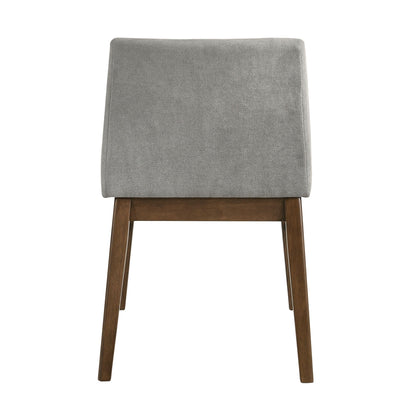 Weston Upholstery Side Chair Walnut W/Smoke fabric (2 Per Pack)