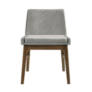 Weston Upholstery Side Chair Walnut W/Smoke fabric (2 Per Pack)