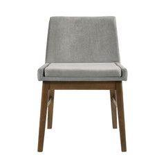 Weston Upholstery Side Chair Walnut W/Smoke fabric (2 Per Pack)