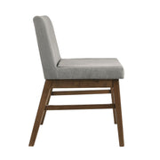 Weston Upholstery Side Chair Walnut W/Smoke fabric (2 Per Pack)