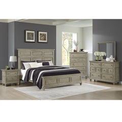 Whit-Ash Queen Panel 3PC Bedroom Set in Light Grey