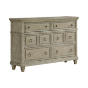 Whit-Ash Queen 4PC Bedroom Set with 2 Nightstands & Dresser in Light Grey