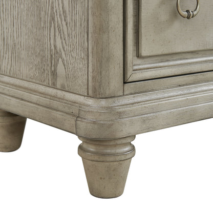 Whit-Ash 6-Drawer Dresser in Light Grey