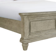 Whit-Ash Queen 4PC Bedroom Set with 2 Nightstands & Dresser in Light Grey