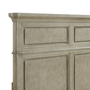 Whit-Ash Queen 4PC Bedroom Set with 2 Nightstands & Chest in Light Grey