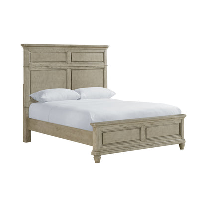 Whit-Ash Queen 4PC Bedroom Set with 2 Nightstands & Chest in Light Grey