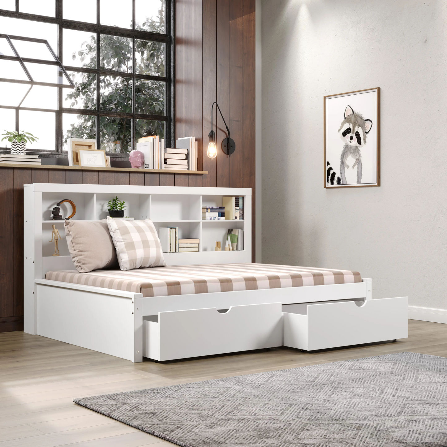 Daybed with Bookcase