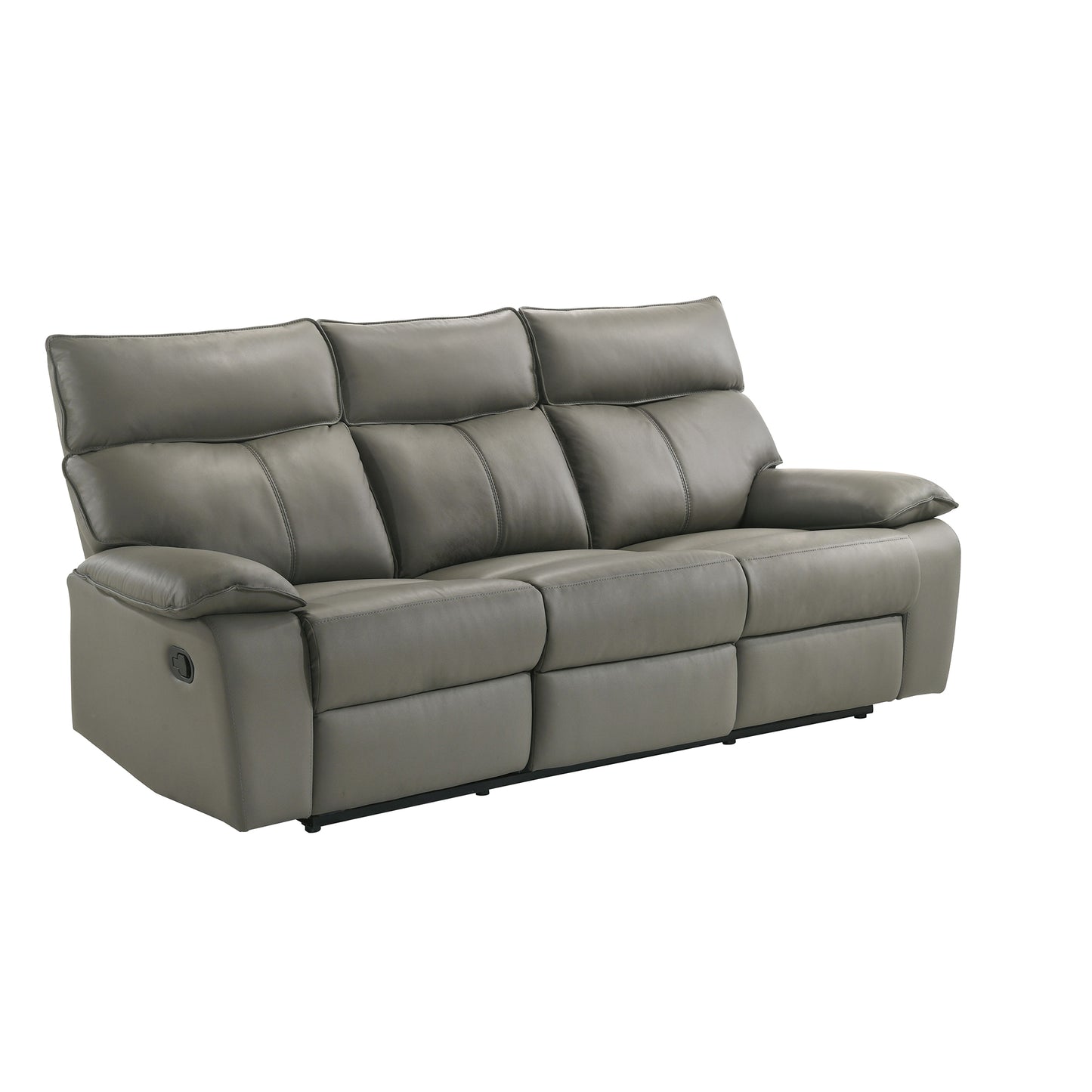 Wildcat 3PC Living Room Set in Aviarah Grey-Sofa, Loveseat & Recliner