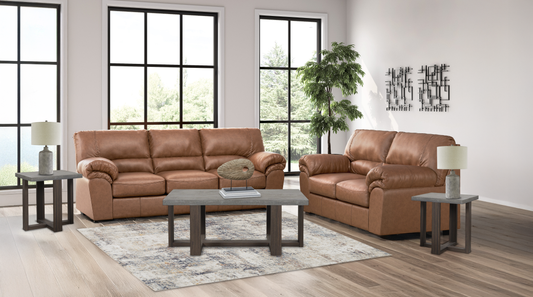 WillowBend Caramel 8-Piece Living Room Set + Free TV SMART