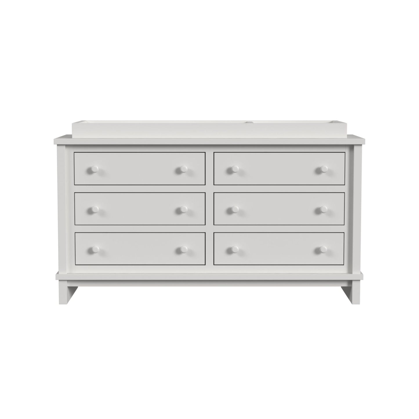 Wyller Dresser and Topper in White