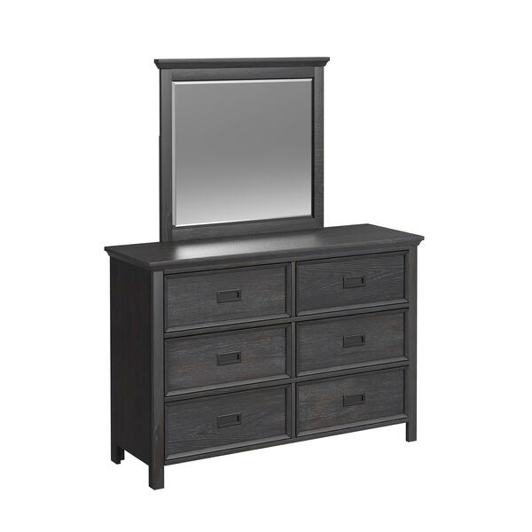 Hampton Kids Dresser and Mirror Set - Charcoal