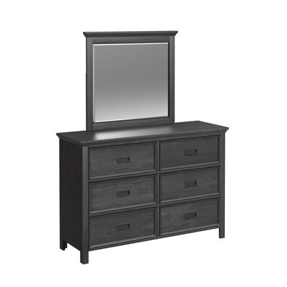 Hampton Kids Dresser and Mirror Set - Charcoal