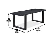 Mesa de almacenamiento de mostrador Yves de 78 pulgadas