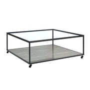 Yasmin 2PC Occasional Table Set in Grey-Coffee Table & End Table