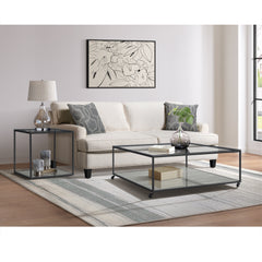 Yasmin End Table in Grey