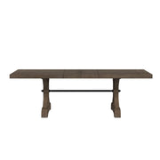 Yellowstone Dining Table with 2x12" Leaves in Medium Brown
