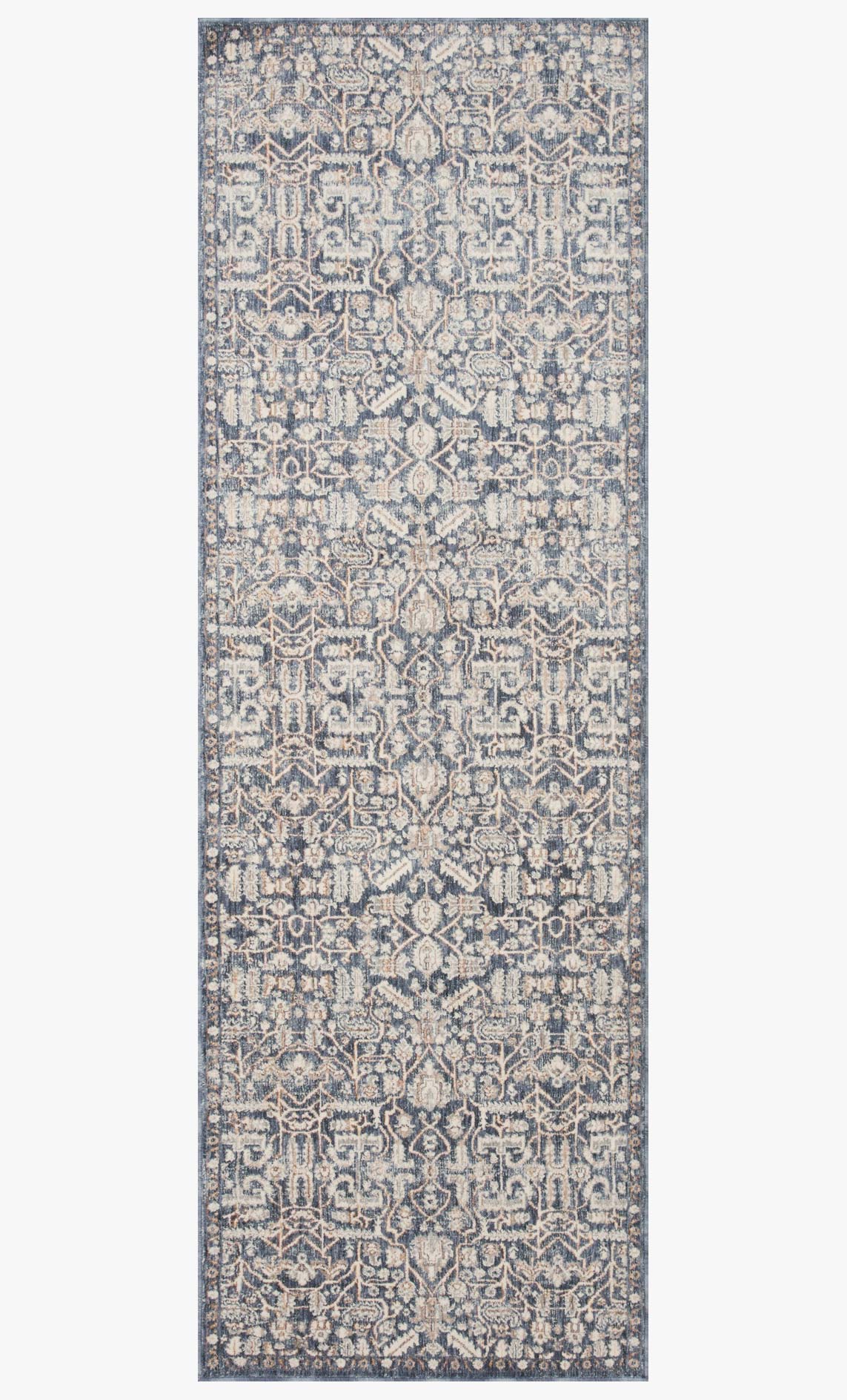 Amber Lewis x Loloi Zuma ZUM-02 Blue / Ivory