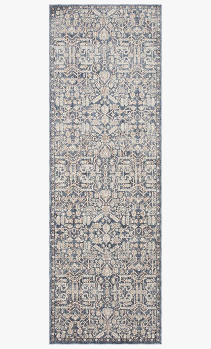 Amber Lewis x Loloi Zuma ZUM-02 Blue / Ivory