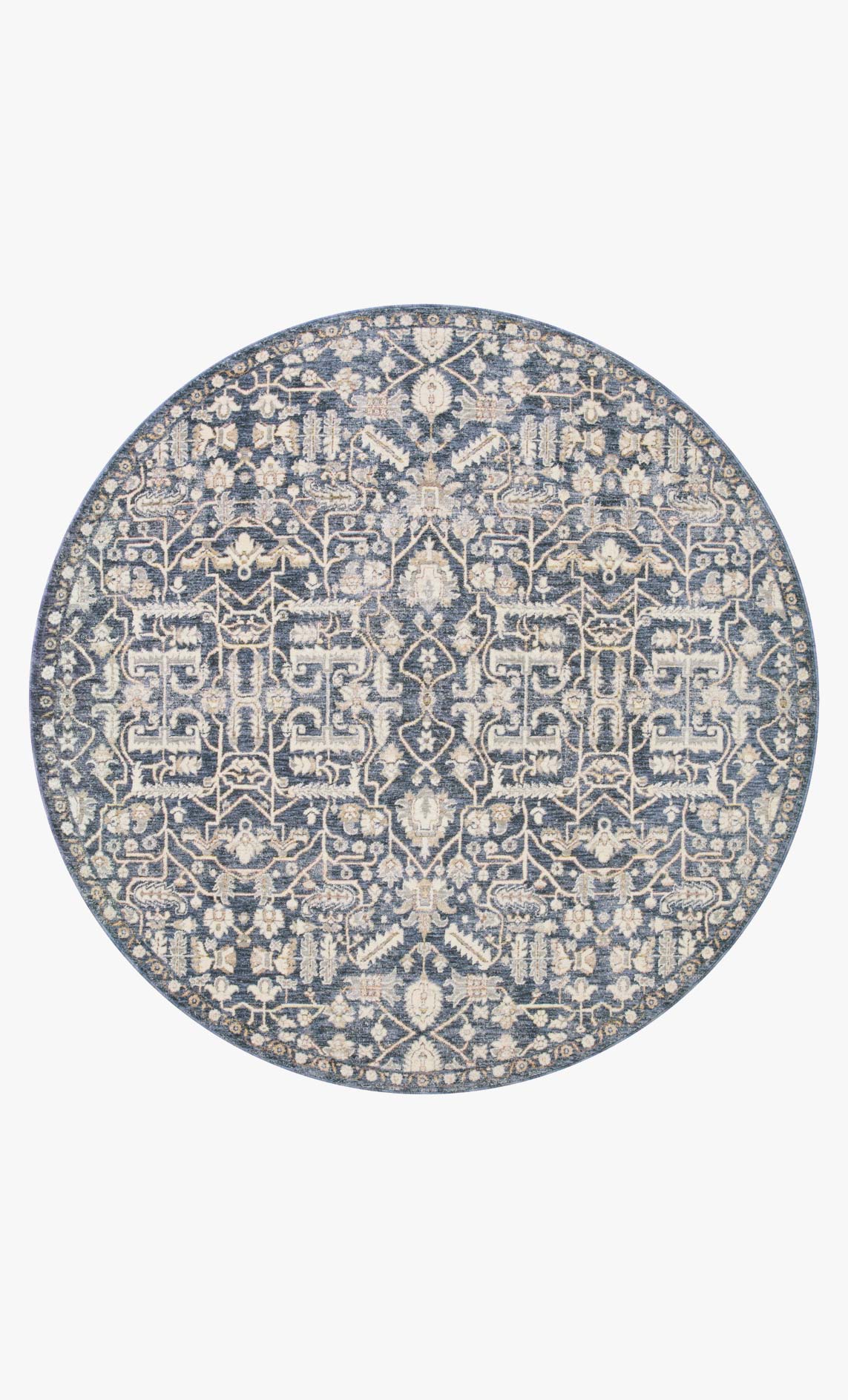 Amber Lewis x Loloi Zuma ZUM-02 Blue / Ivory