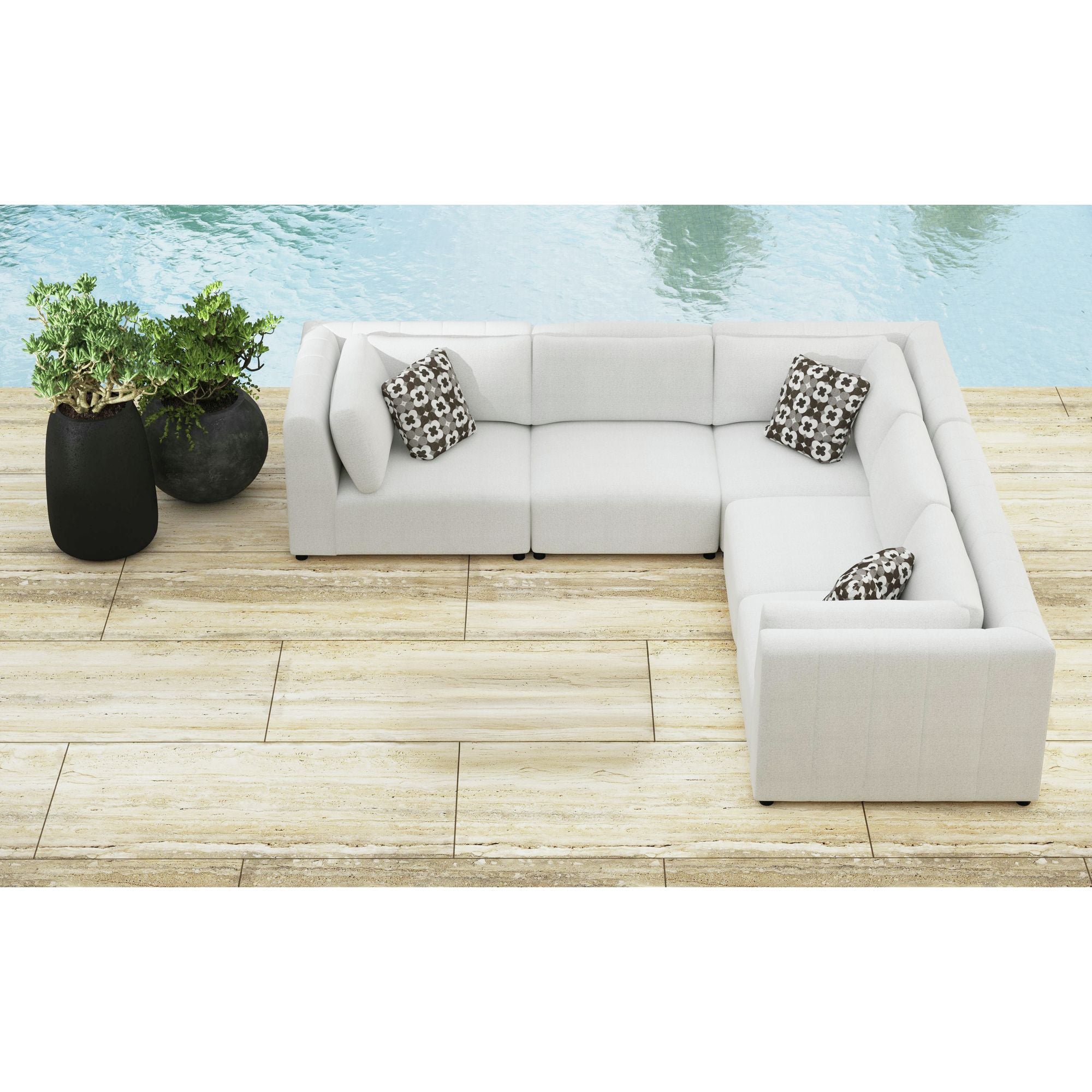 Zandara 5PC Modular Set in Olefin Beige
