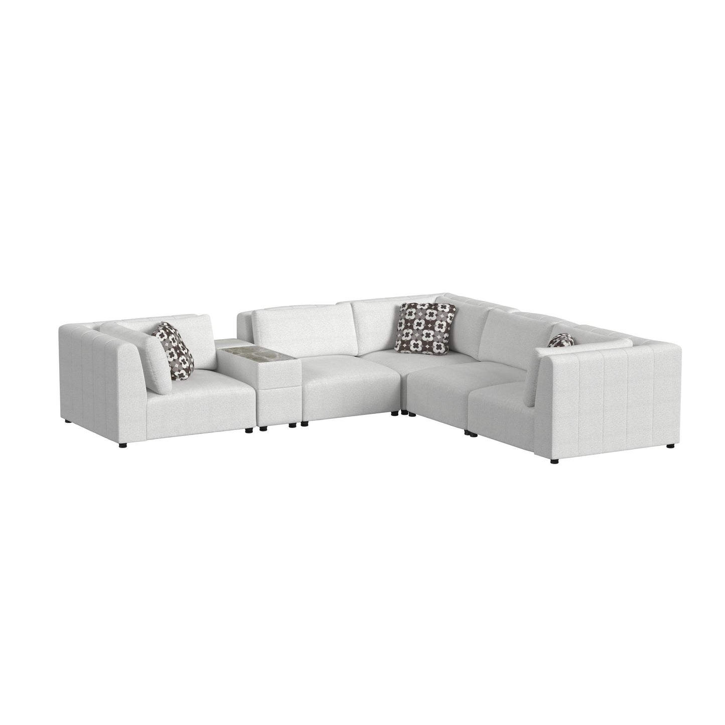 Zandara 6PC Modular Set in Olefin Beige