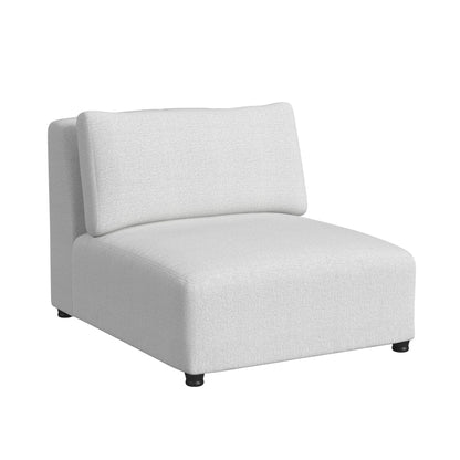 Zandara Modular Armless Chair - Olefin Beige