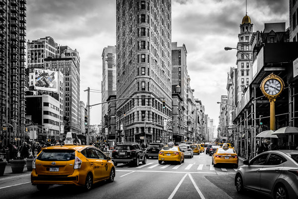 ''Yellow Cab Time Square'' Tempered Glass