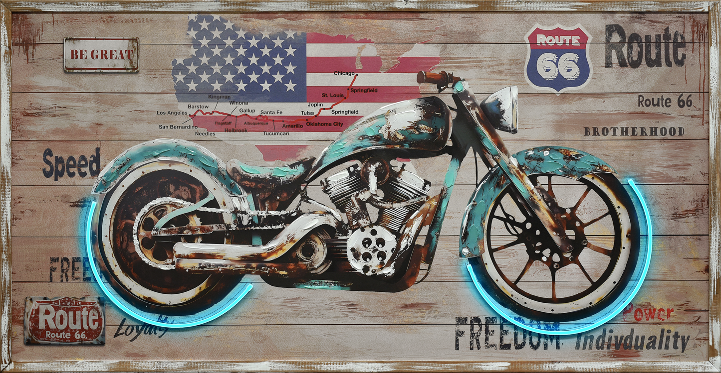 Route Freedom Hand-embellished LED in Frame