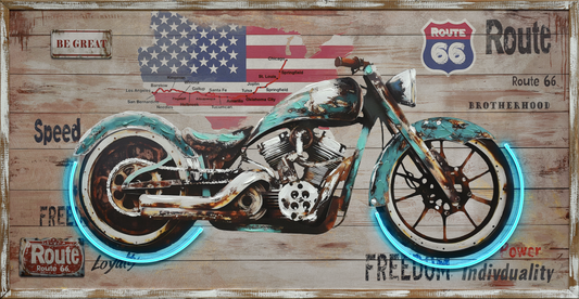 Route Freedom Hand-embellished LED in Frame