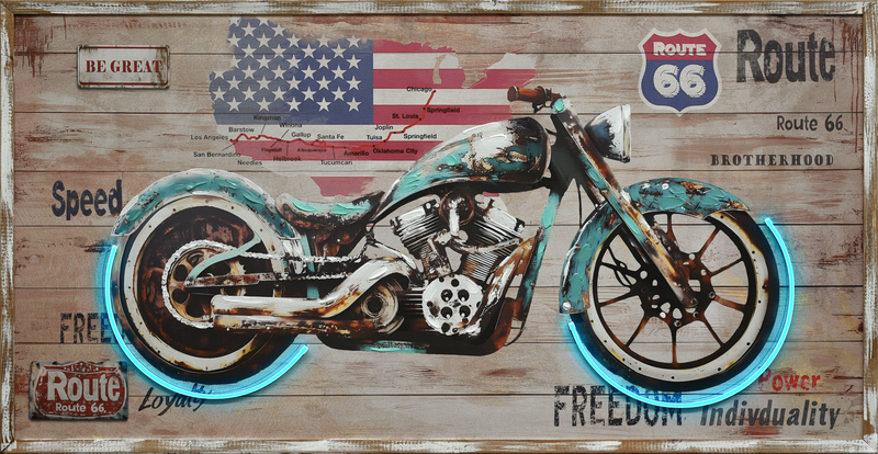 Route Freedom Hand-embellished LED in Frame