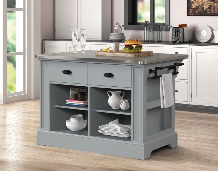 Isla de cocina Urrur de 2 cajones