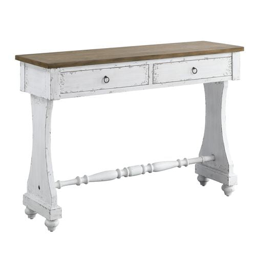 Consola rectangular Carminda con 2 cajones