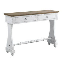 Consola rectangular Carminda con 2 cajones