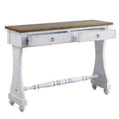 Consola rectangular Carminda con 2 cajones