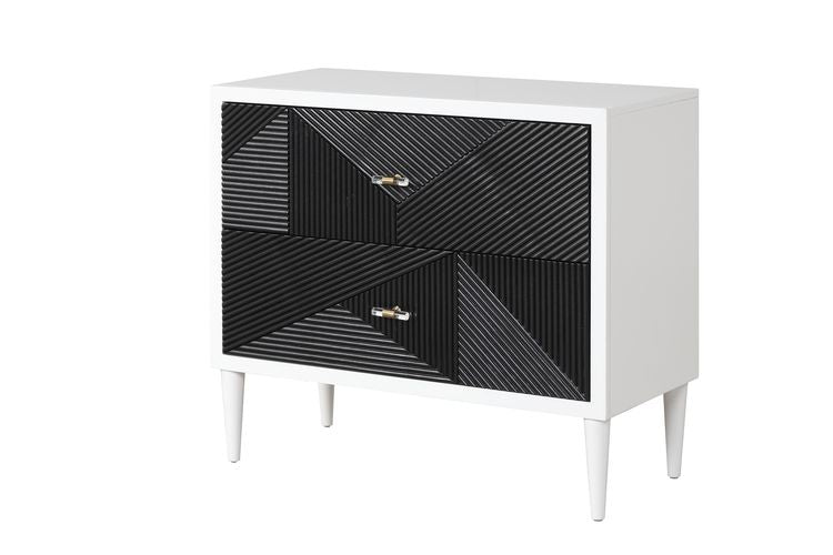 Dubni Rectangular 2 Drawers Accent Table