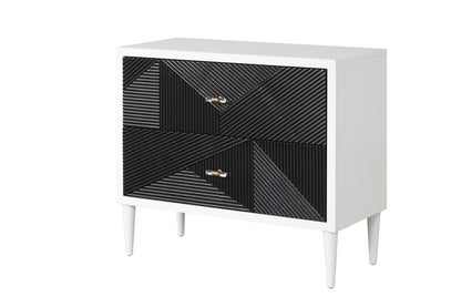 Dubni Rectangular 2 Drawers Accent Table