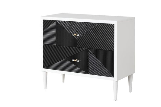 Dubni Rectangular 2 Drawers Accent Table