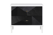 Mesa auxiliar rectangular Dubni con dos cajones