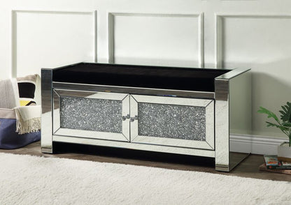 Noralie 47" Glam Upholstered Storage Bench