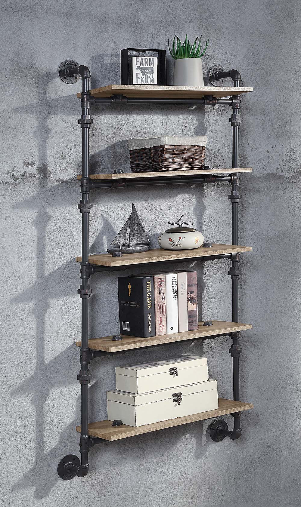 Estante de pared Brantley con 5 estantes