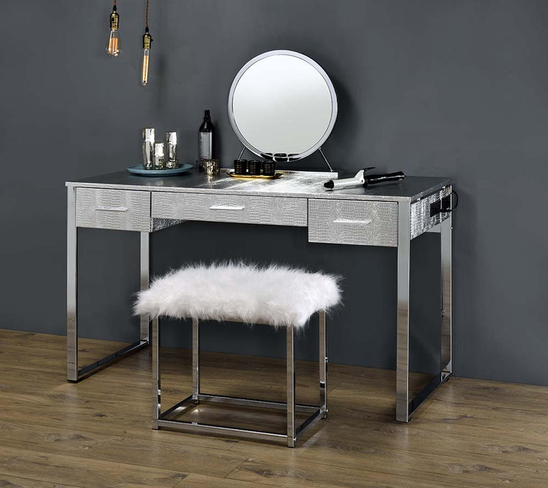 Myles 3 Drawers Vanity Set with USB