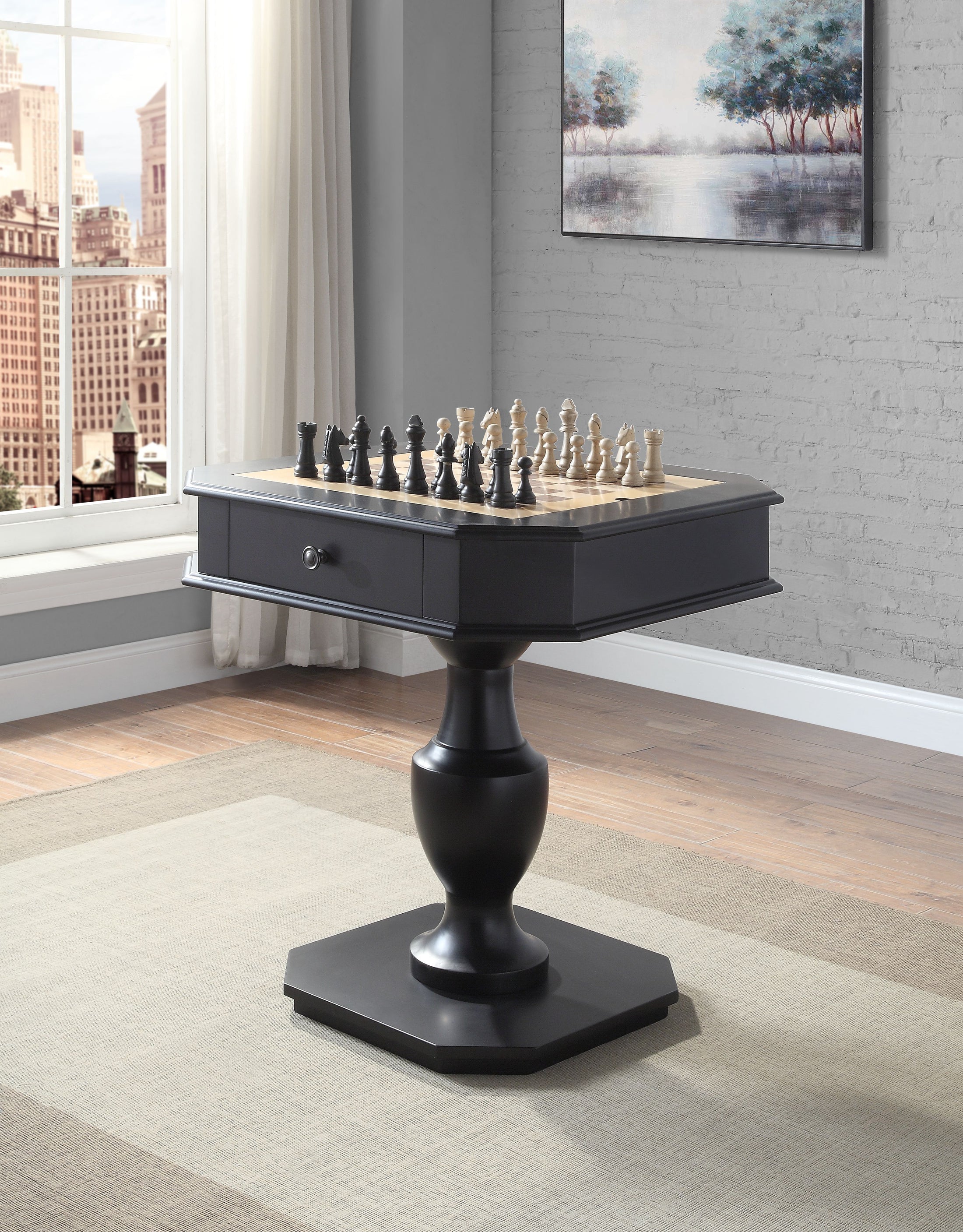 Mesa de juego Galini Square de 28" de largo