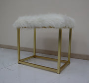 Adao 19"H Upholstered Vanity Mirror & Stool