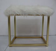 Adao 19"H Upholstered Vanity Mirror & Stool